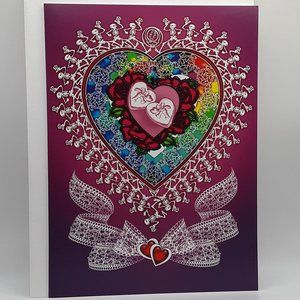 BOGO - Grateful Dead Blank Valentine's Day Card Liquid Blue Good Lovin' Edition